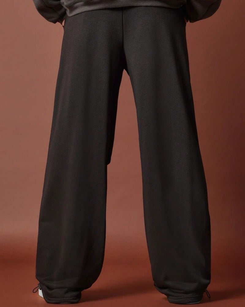 FLYNOFF Black Drawstring Loose Fit Jogger - Image 2